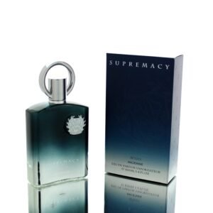 Flacon bleu de Afnan Supremacy Incense 100 ml et sa boite