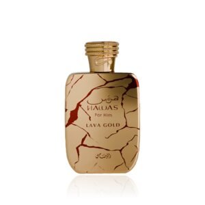 Rasasi Hawas Lava Gold, flacon doré